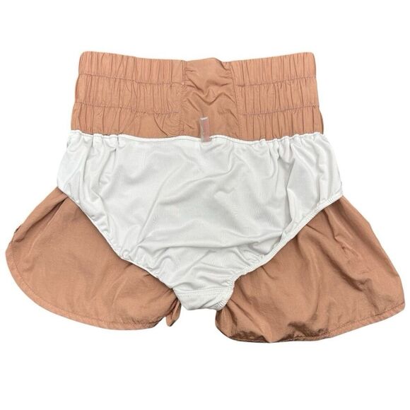 Free People The Way Home Nylon Shorts Small Pink High Rise 2" Inseam Brief Lined - Picture 7 of 11